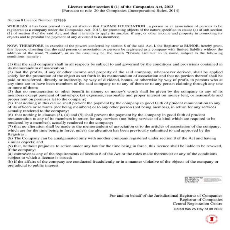 Licence NGO